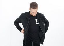 Load image into Gallery viewer, Broken Leather Bomber in Black