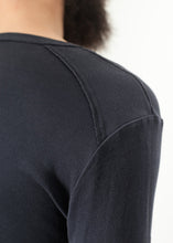 Load image into Gallery viewer, Cotton Henley in Blue Grey
